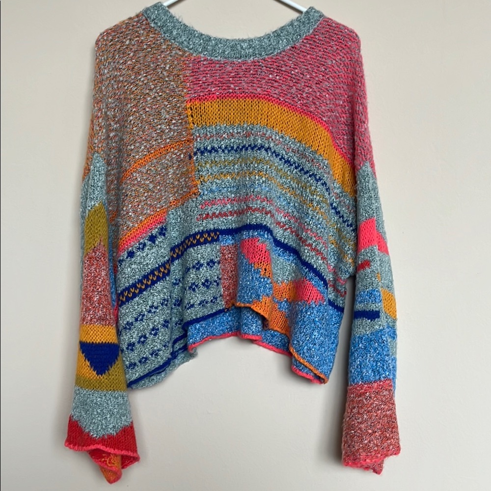 Colorful Patchwork Sweater